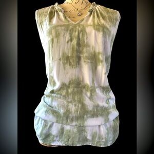 3/$13 Time and Tru Green Tie-Dye Women's Top. Size XL